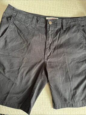 Arizona Jean Company Black Cotton Blend Chino Shorts, Size: 36
